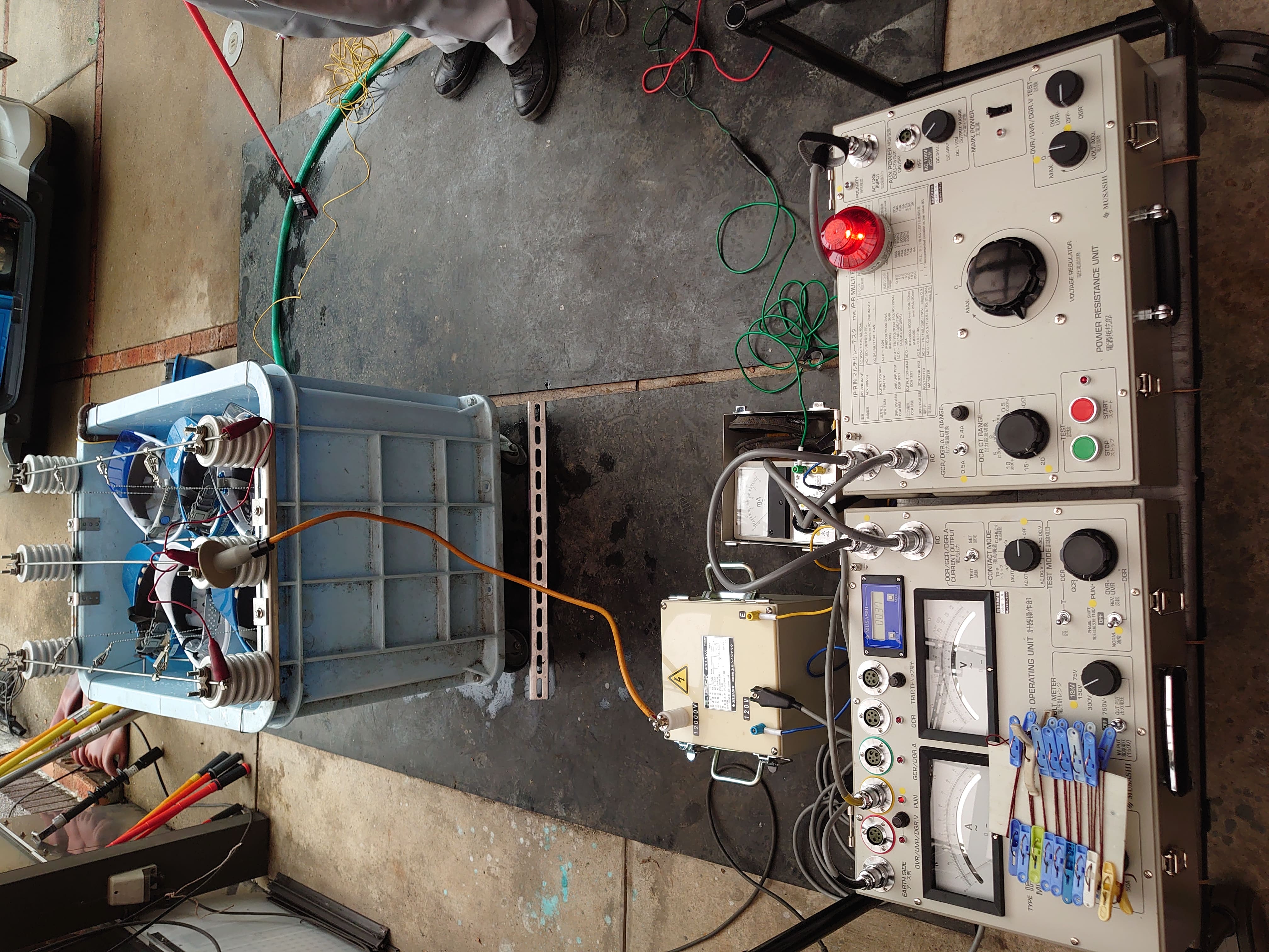 耐圧試験の様子1